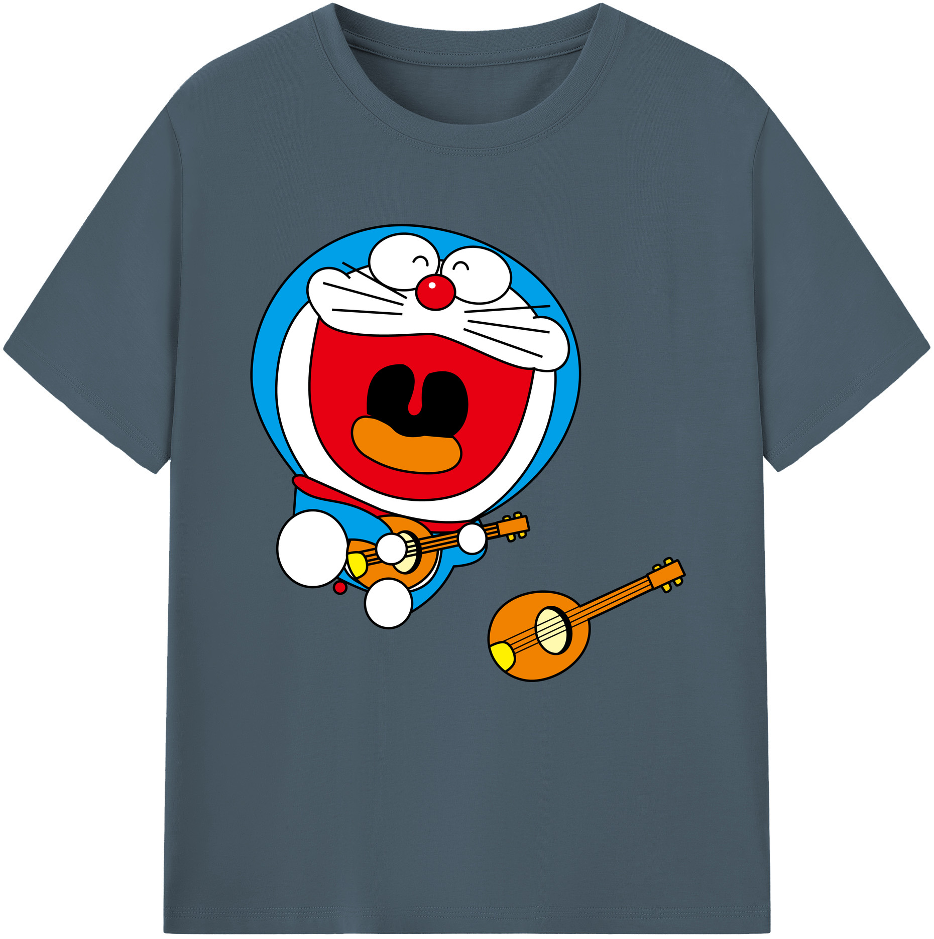 （画像用） ドラえもん Doraemon 綿100％半袖Tシャツ（フロントプリント）